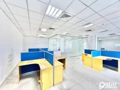 165 SQM GLASS PARTITIONED OFFICE AVAILABLE IN MUNTAZA 0