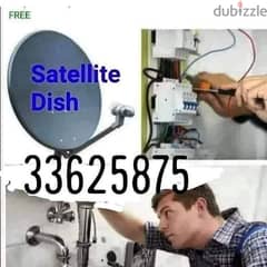 satellite dish wif instillation 0