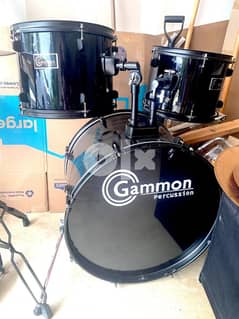 DRUM SET- Full Size Complete Adult 5 Piece Drum Set w/ Cymbals 0