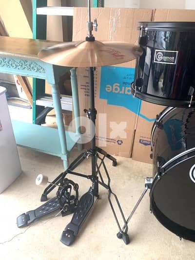 DRUM SET- Full Size Complete Adult 5 Piece Drum Set w/ Cymbals 1