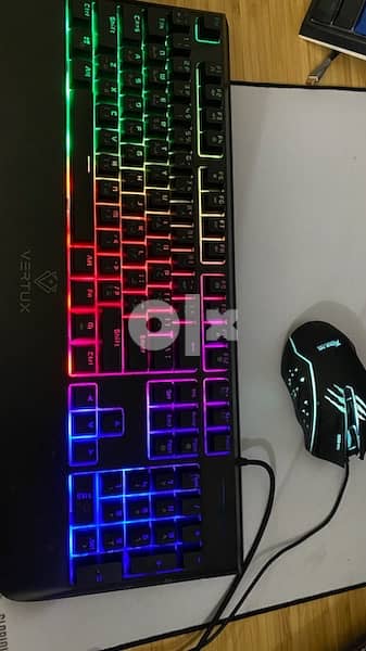 Vertux Mechanical Gaming Keyboard and gaming mouse 0