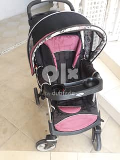 baby stroller-Graco +car seat junior   عربة اطفال مستعمله و كرسى اطفال 0